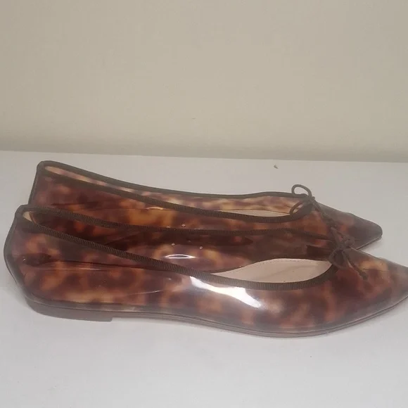 J. Crew Gemma tortoise flats Size 9 - Picture 8 of 12
